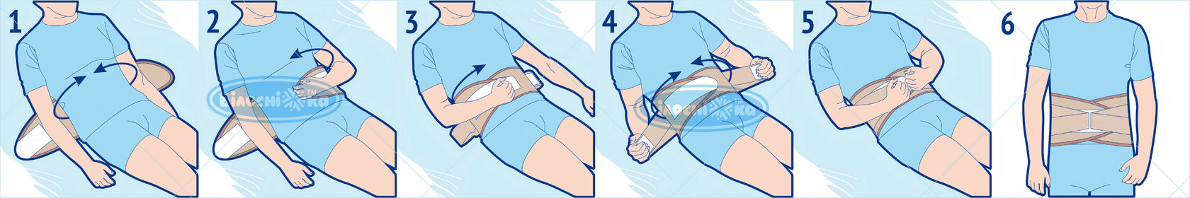 Фото Бандаж поперечно-крестцовый 303 Белоснежка р.1 (60-73 см)