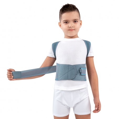 Фото Корсет для корекції постави дитячий р.1, сірий