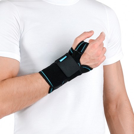 Фото Ортез на променевозап'ястний суглоб із металевою шиною Алком р.1 чорний лівий